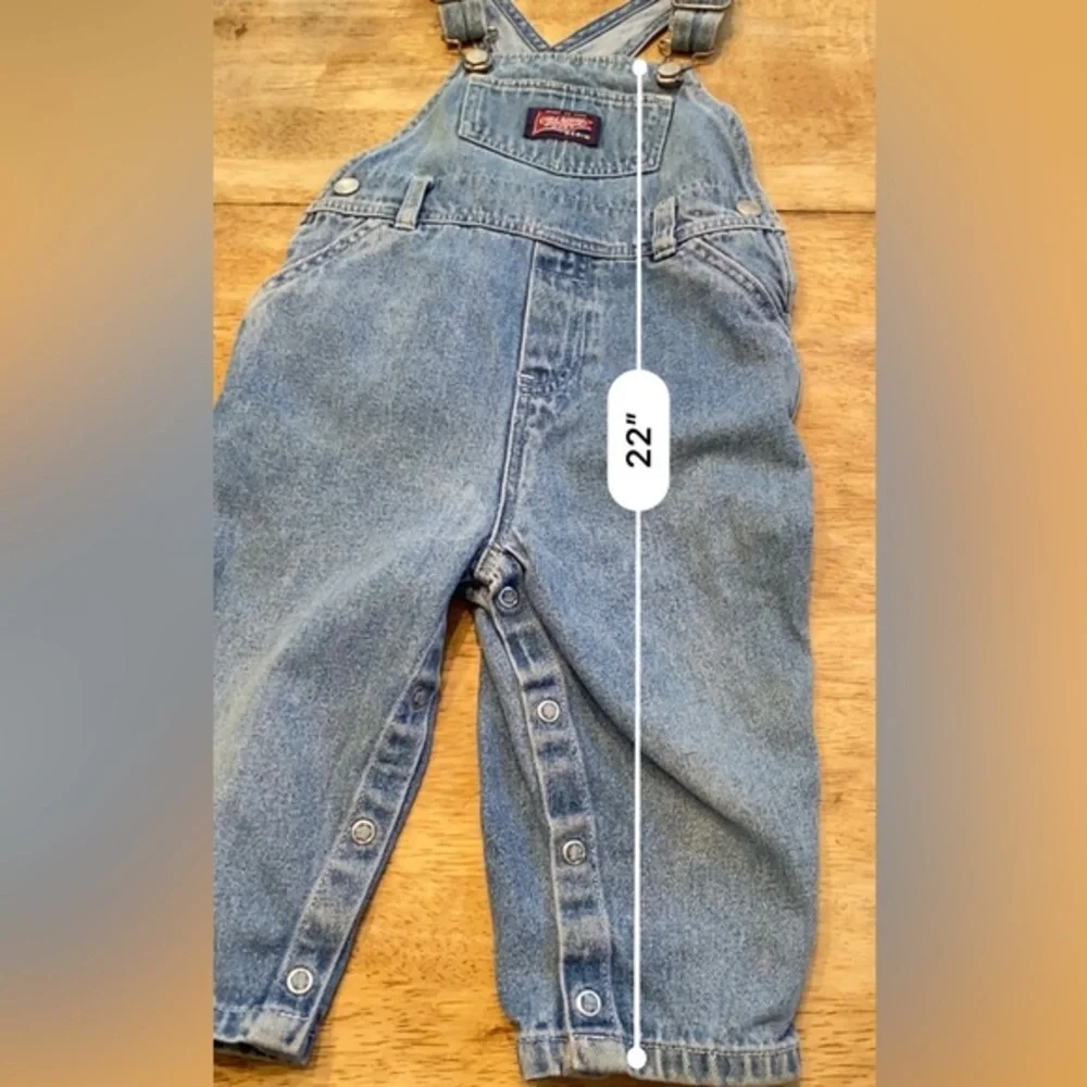 Vintage Old Navy‎ Unisex 12-18 month 100% Cotton Denim Jean Overalls